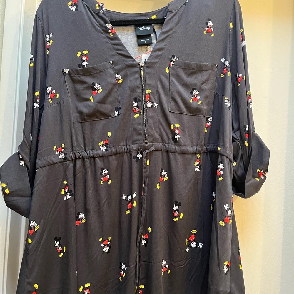 NWT Torrid Disney Mickey Mouse Harper 3/4 Sleeve Pullover Blouse